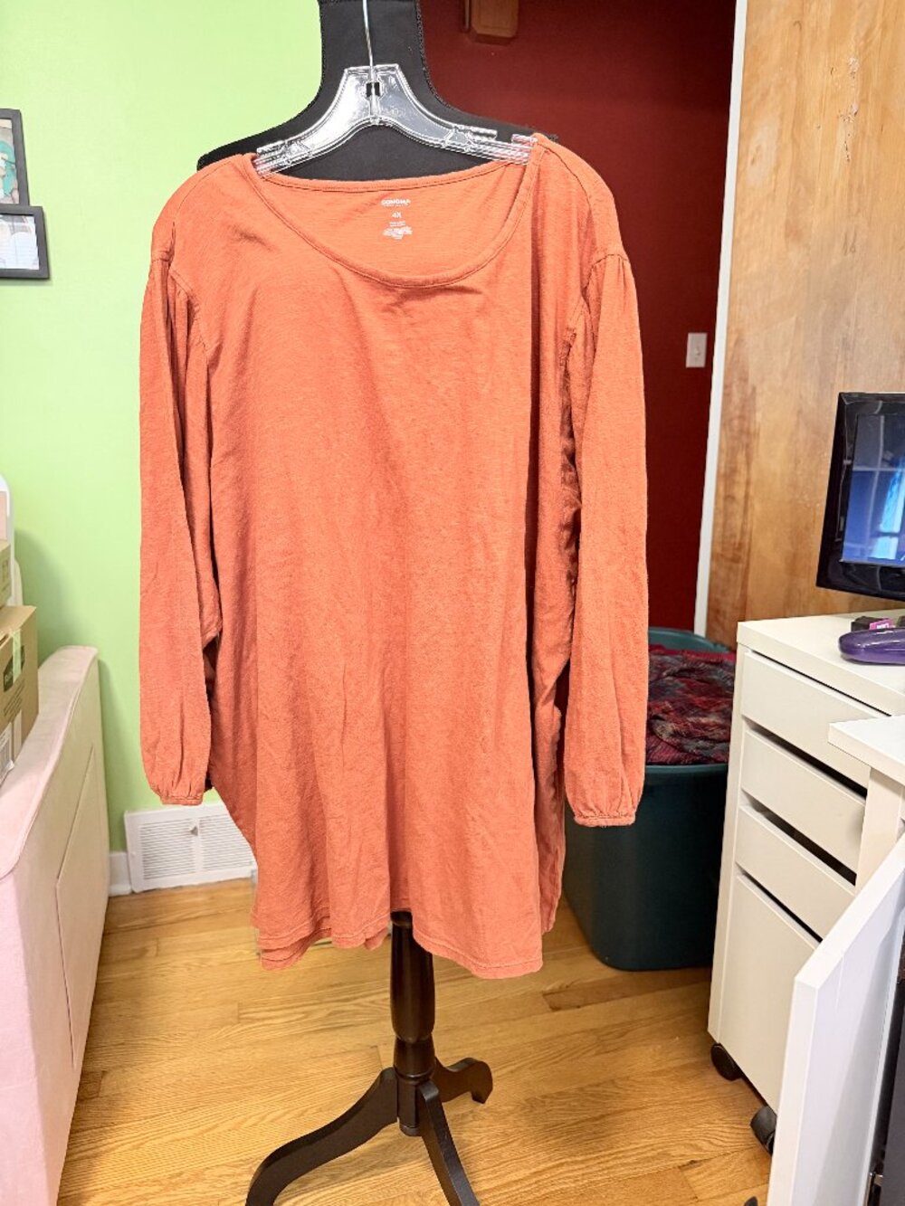 Sonoma 4X 3/4 length balloon sleeve top